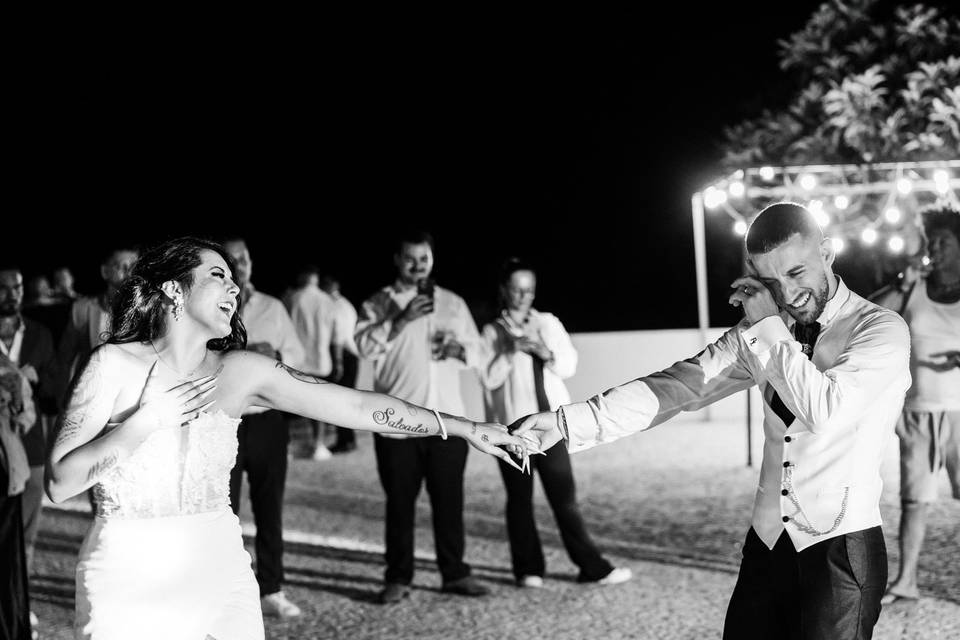 Primeira dança ao ar livre