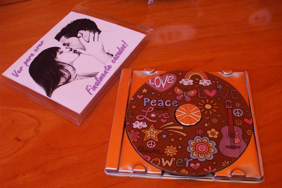 Chocolates forma de CD