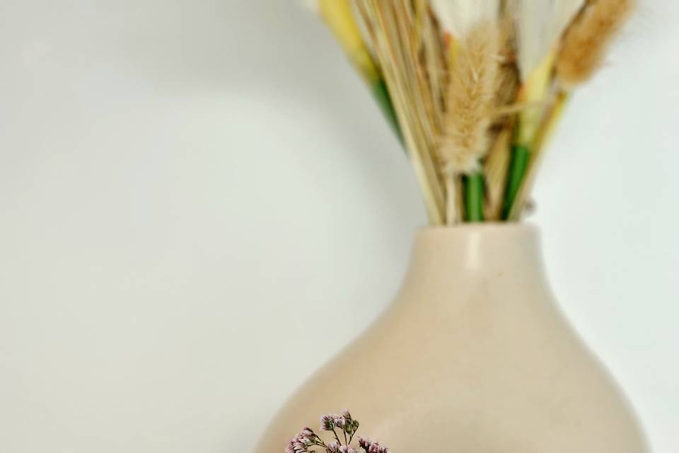 Lembranças em forma de flor.