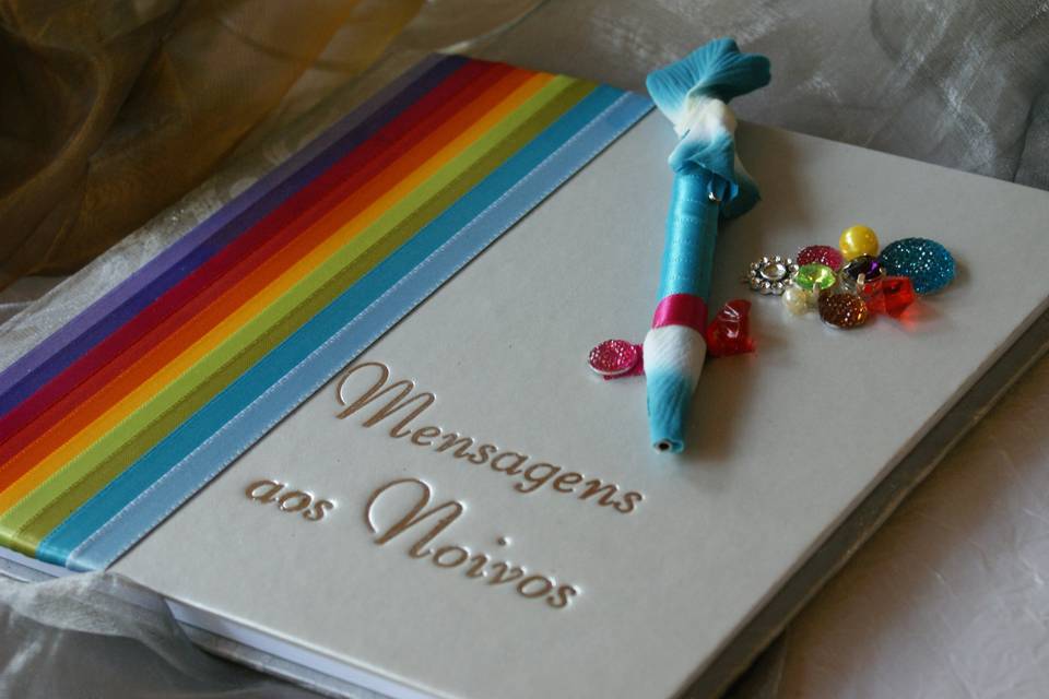 Livro mensagens arco iris