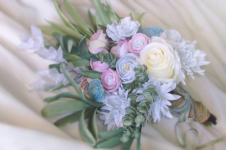 Bouquet de flores pastel