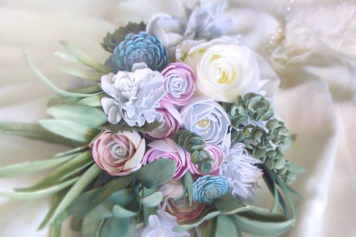 Bouquet de flores pastel