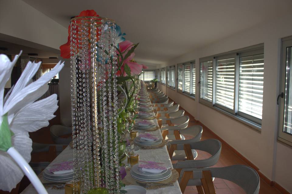 Decoração feita pela noiva