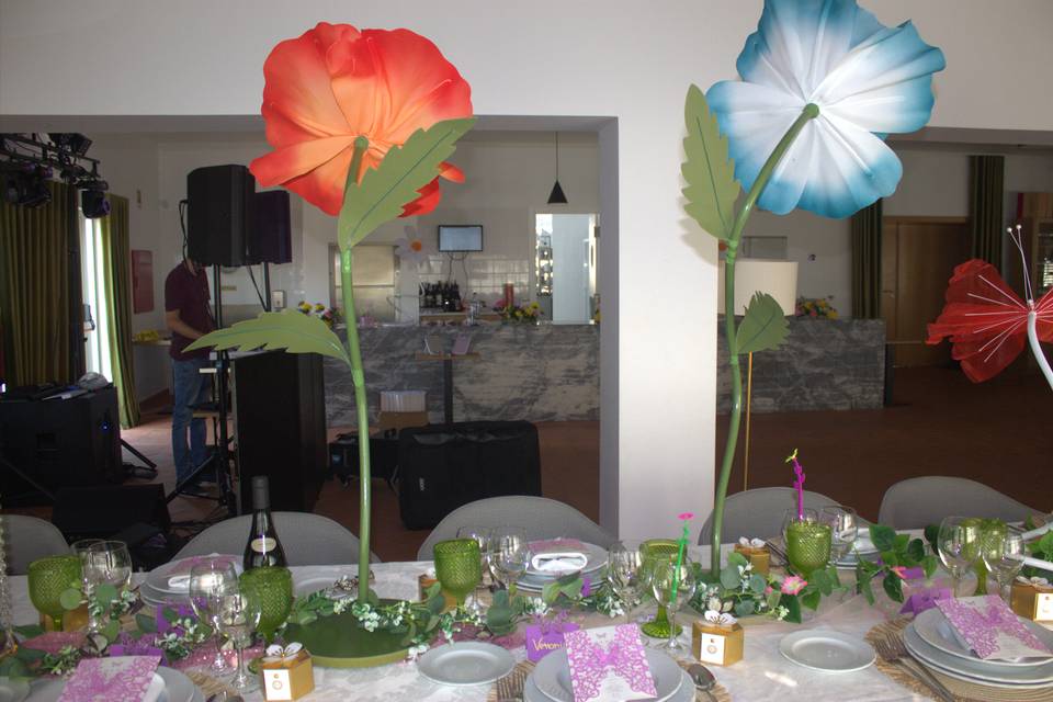 Decoração feita pela noiva
