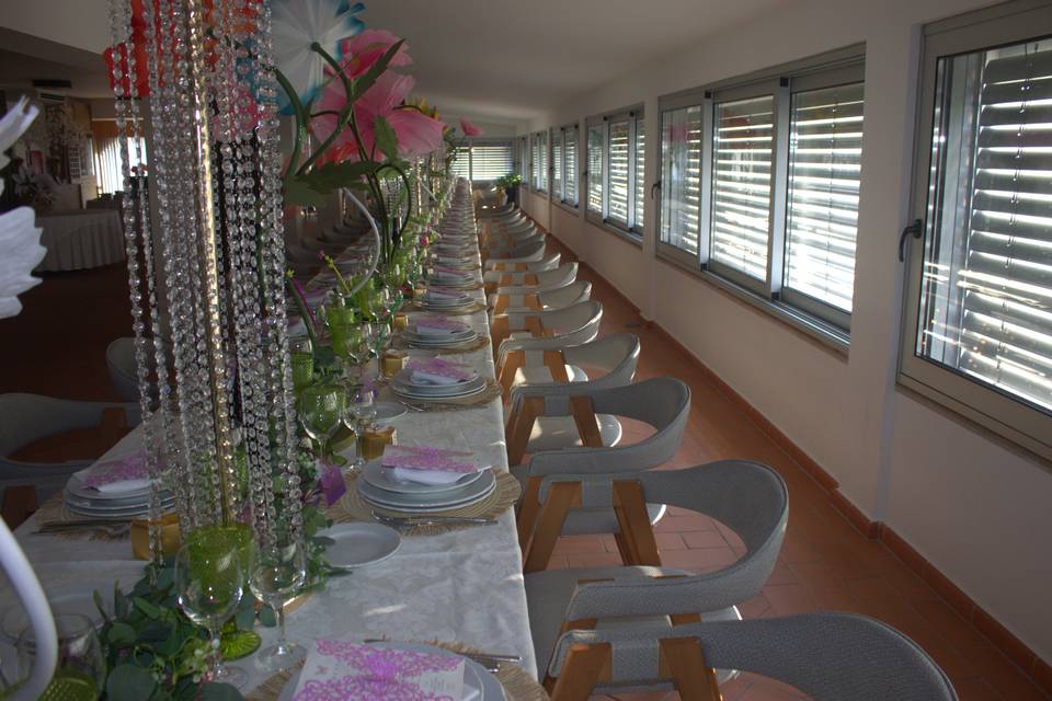 Decoração feita pela noiva