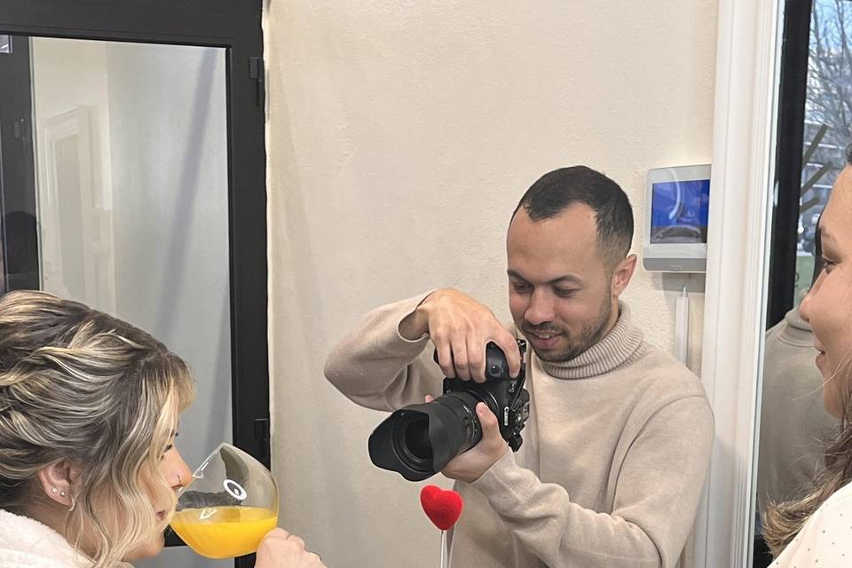 Preparação para ensaio fotográfico