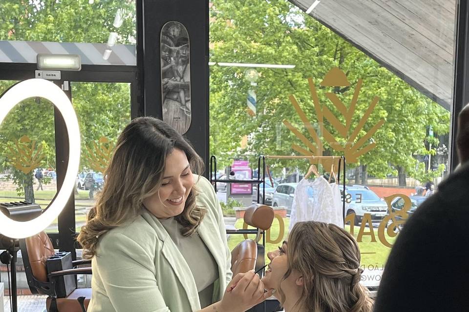 Produção profissional noiva