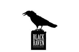 Black raven consulturia cultura logo