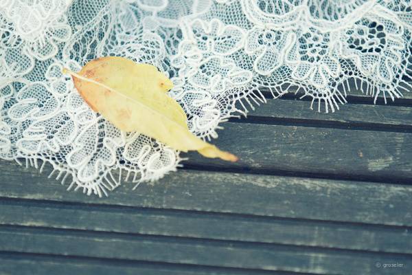 Pormenor vestido noiva Outono