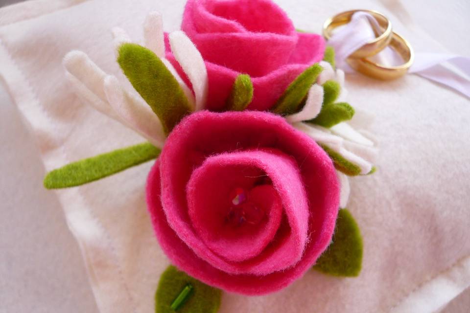 Almofada rosas