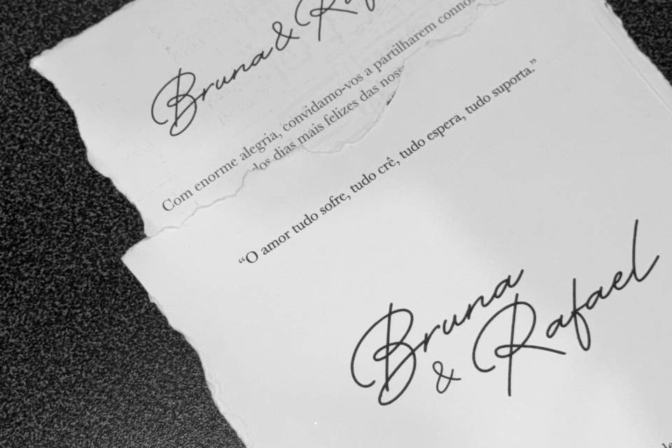 Convite de casamento