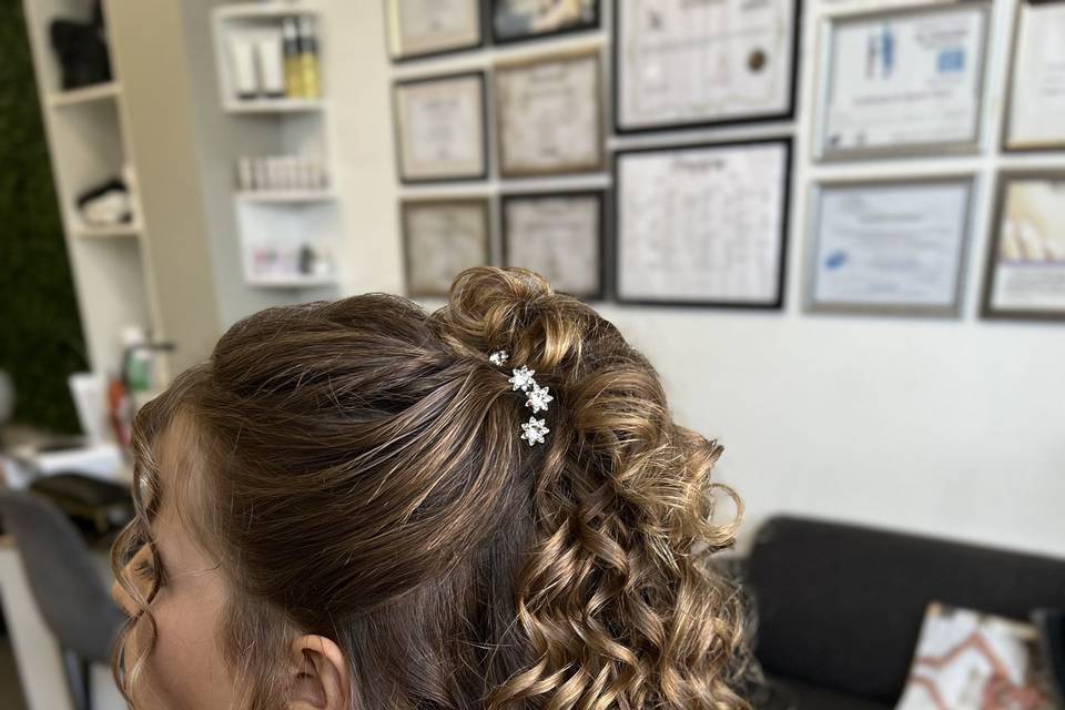 Penteado semi preso