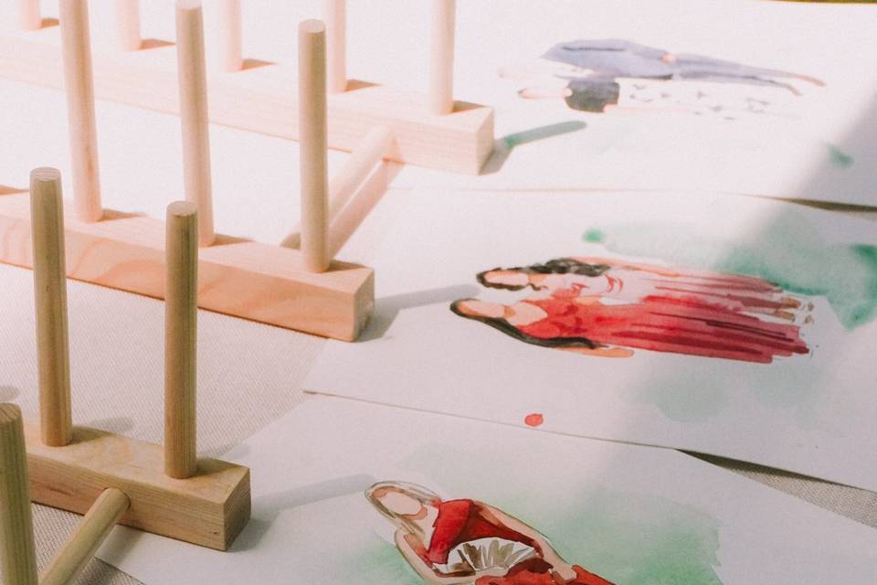 Ilustrações dos convidados