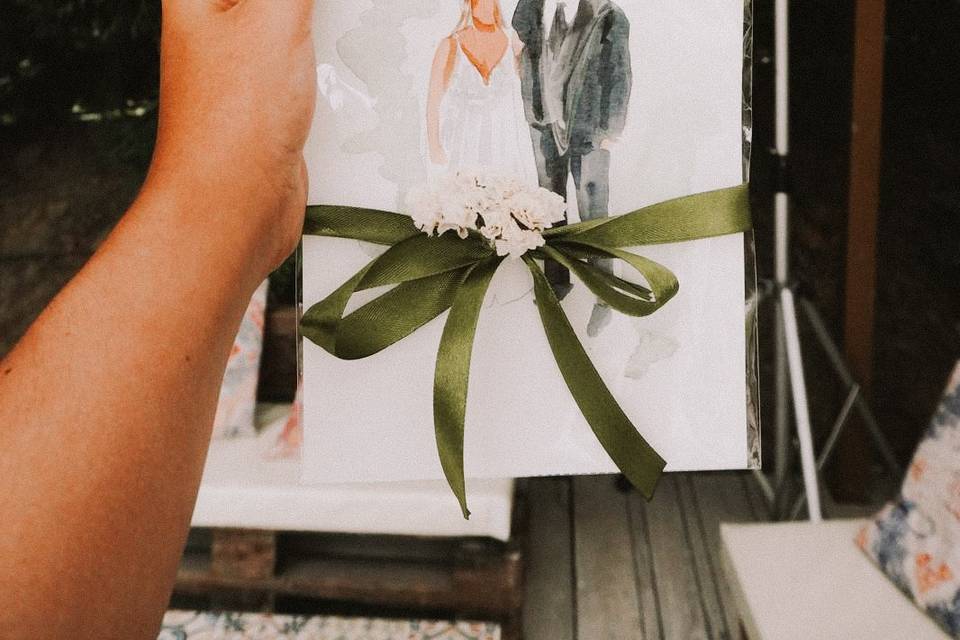 Ilustração dos Noivos