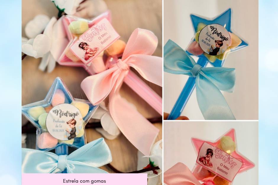 Estrelas com gomas