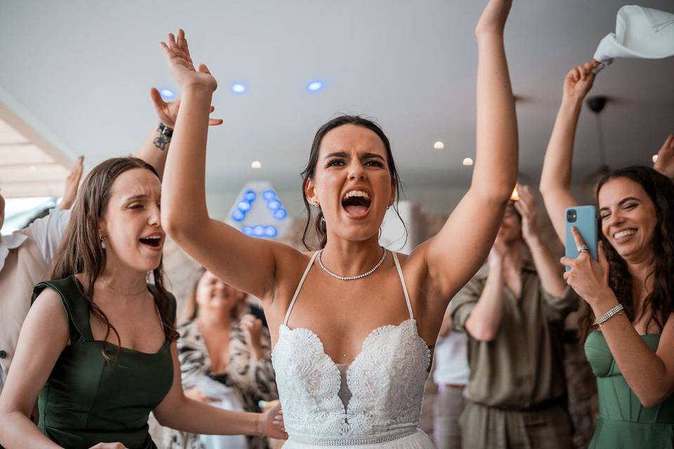A noiva mais animada