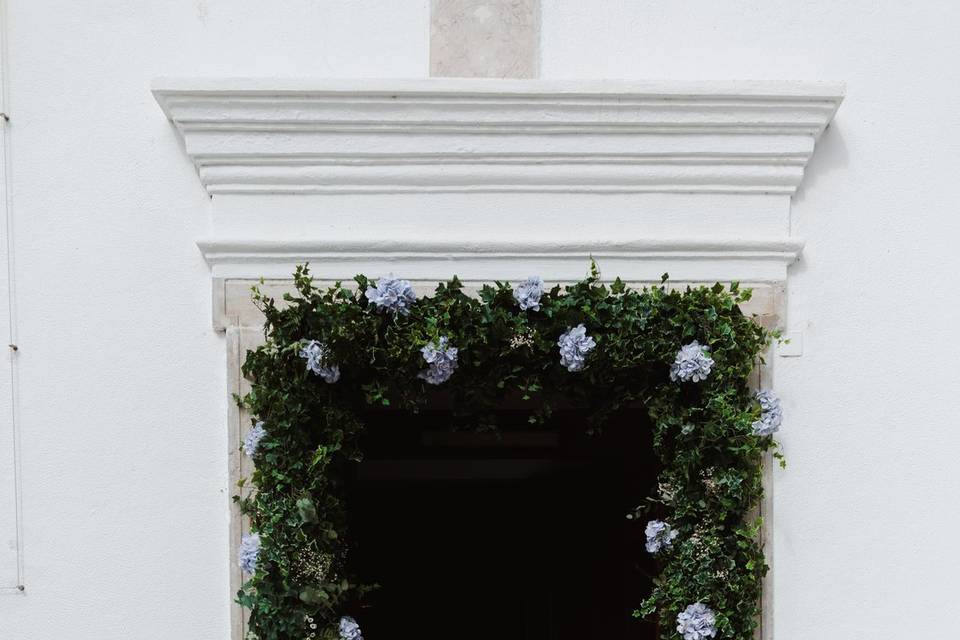 Arco de flores personalizado