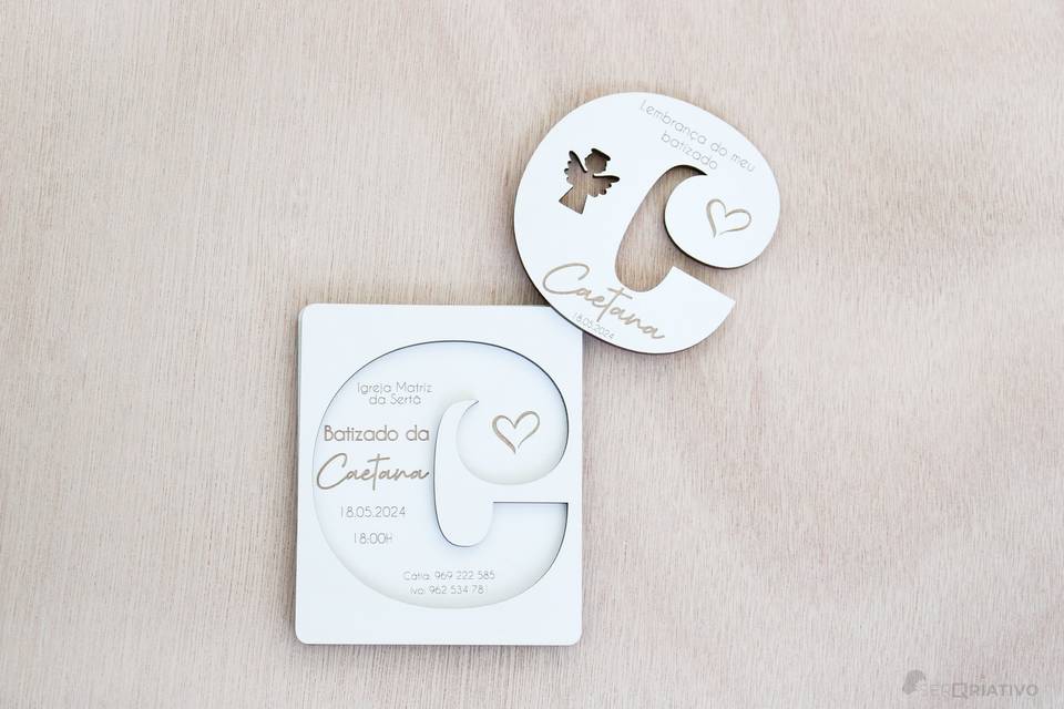 Convite / lembrança batizado