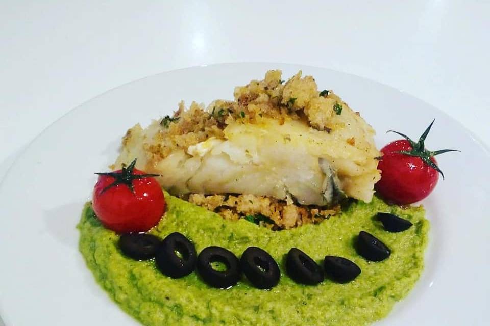 Bacalhau com broa