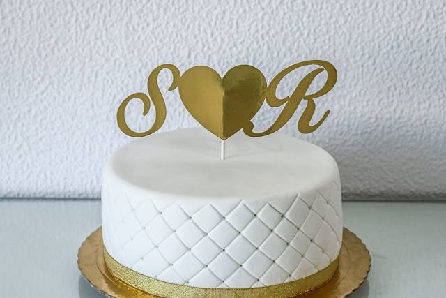 Bolo casamento simples