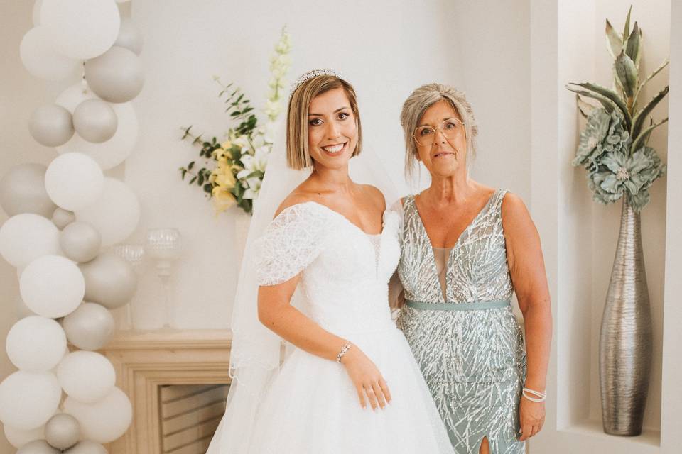 Noiva Maria Inês e Mãe