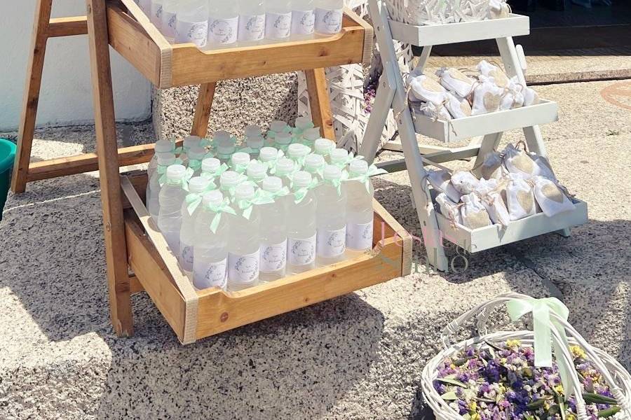 Serviço garrafas de água