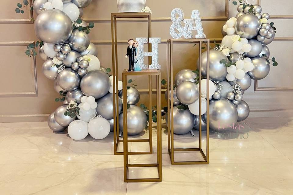 Decoração com balões