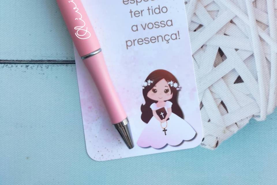 Caneta coração.