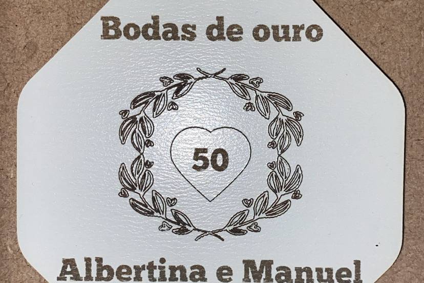 Lembranças para bodas de ouro