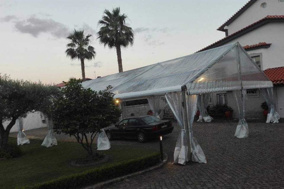 Tenda transparente 10x25