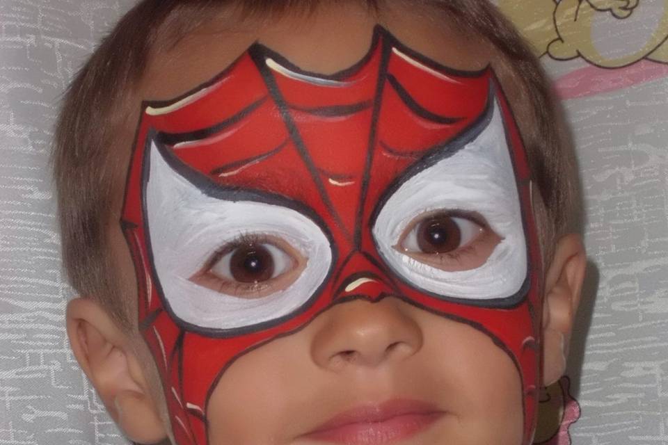 Pintura facial - spiderman