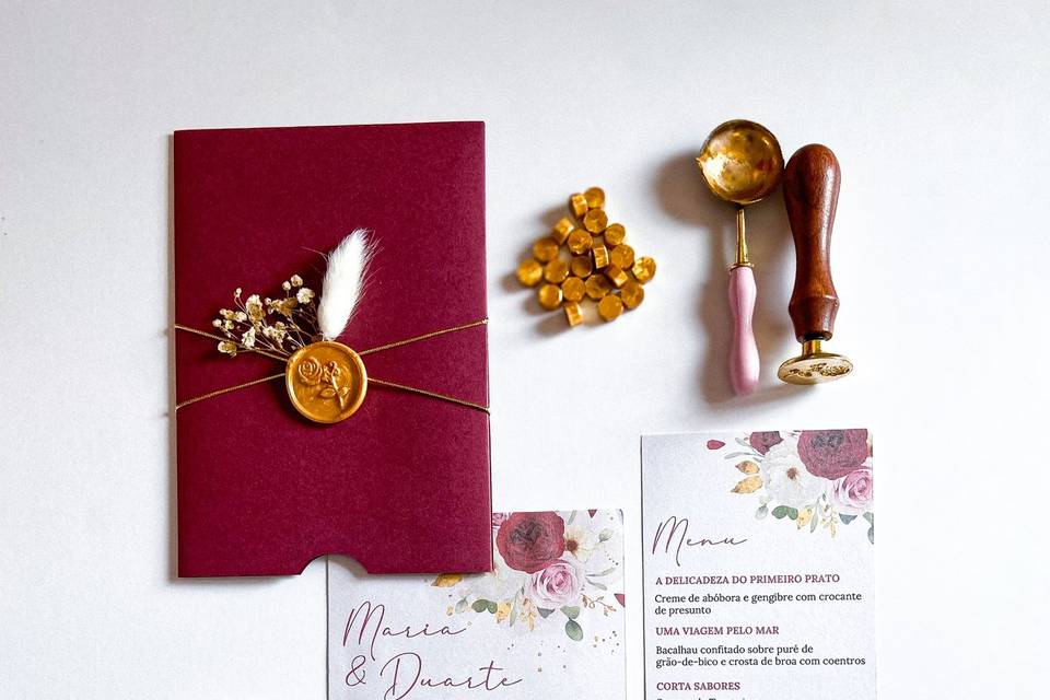 Convites de casamento