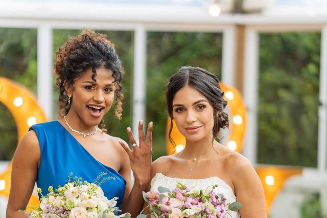 Bridal makeup and hair