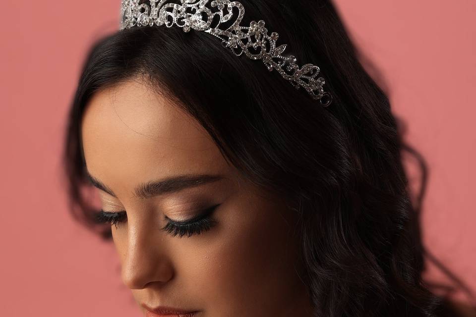 Bridal makeup and hair