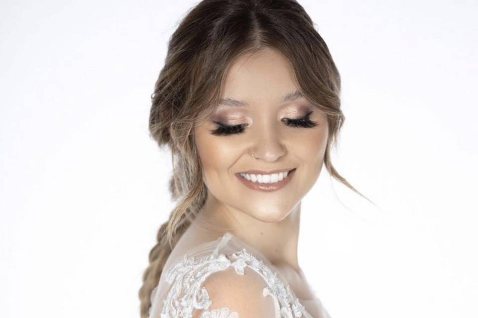 Bridal makeup and hair