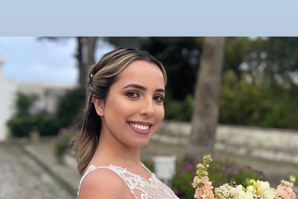 Bridal makeup and hair