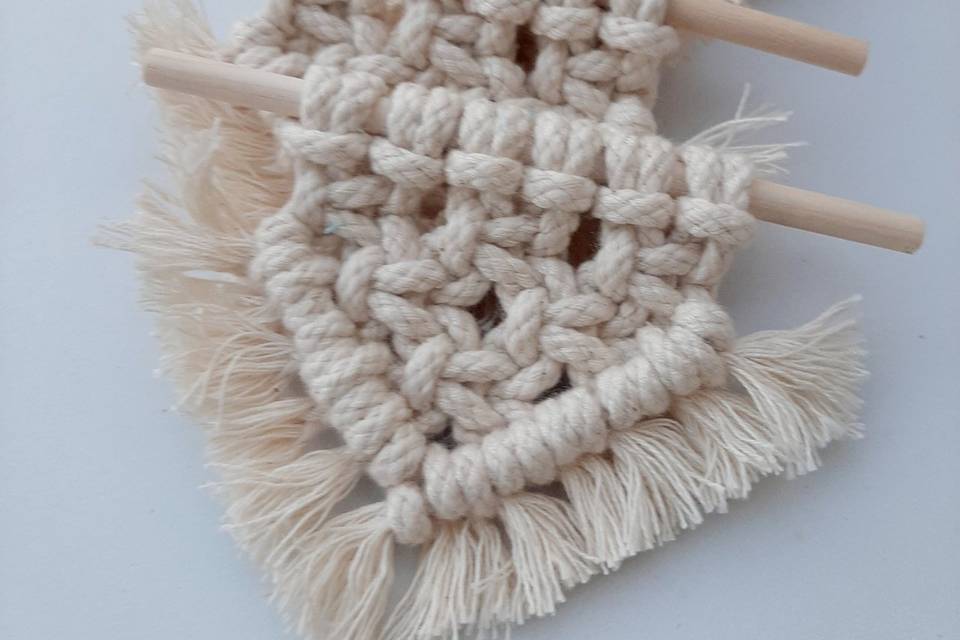 Mini painel macramé