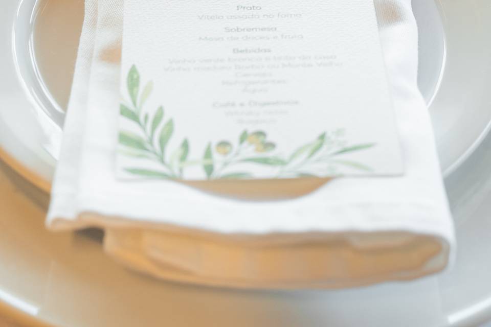 Menu Batizado