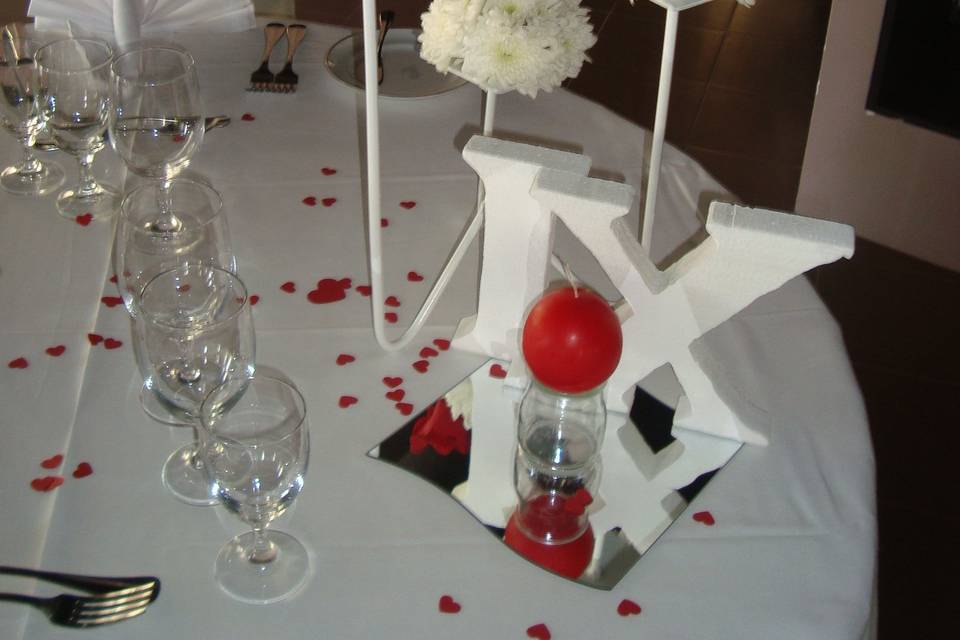 Mesa do bolo bodas