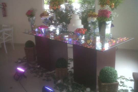 Mesa principal Décor tropical