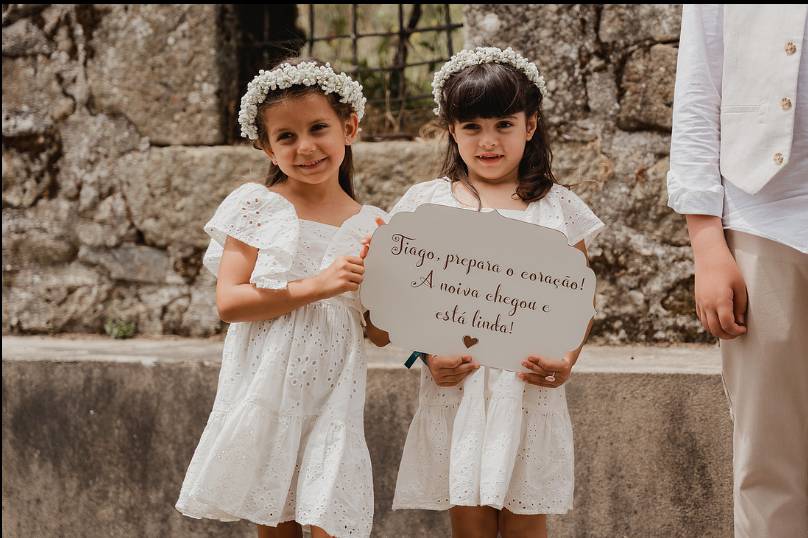 Placa de entrada na igreja