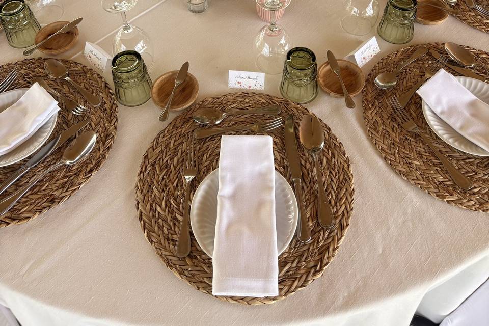 Table setup