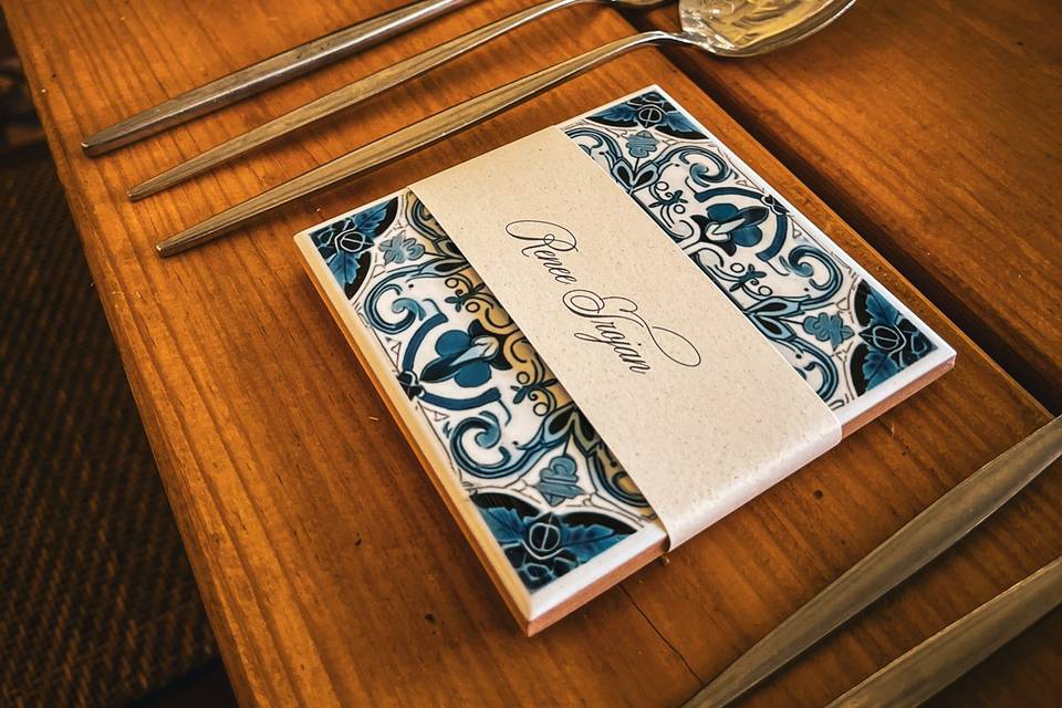 Lembrança / marcador de lugar