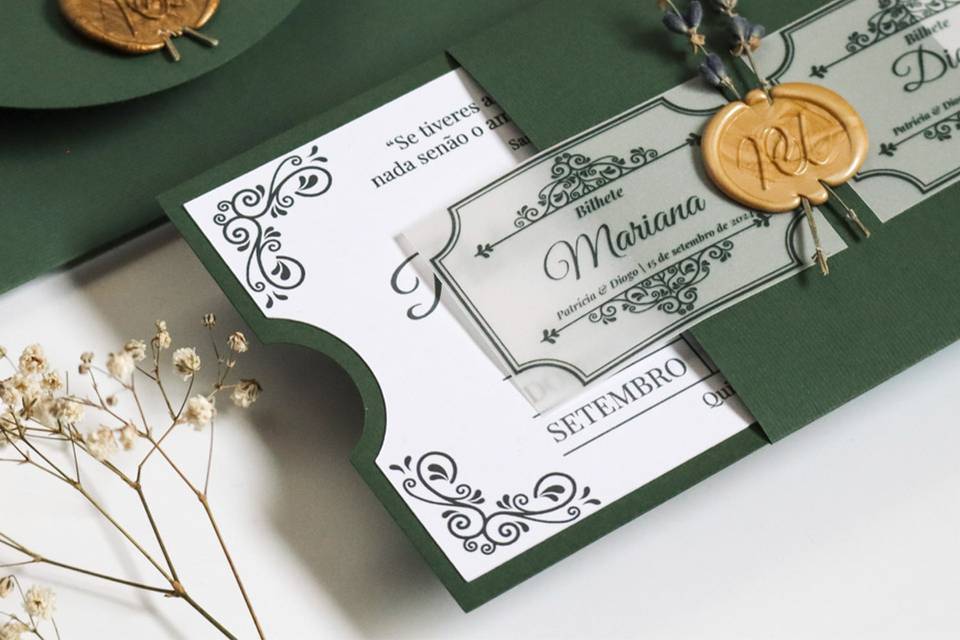 Convite de casamento