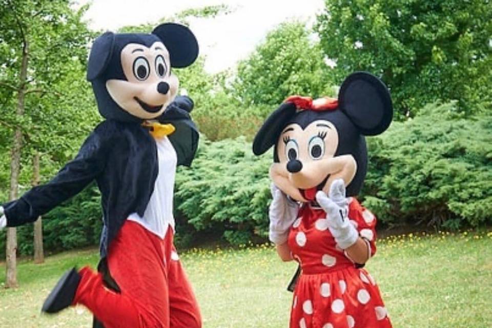 Mascote Minnie e Mickey