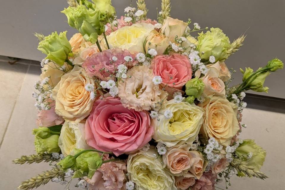 Bouquet tons pastel