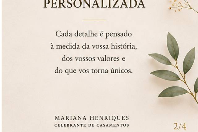 Cerimónia Personalizada
