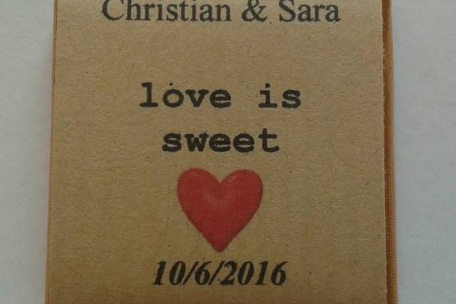 Papel reciclado Amor doce