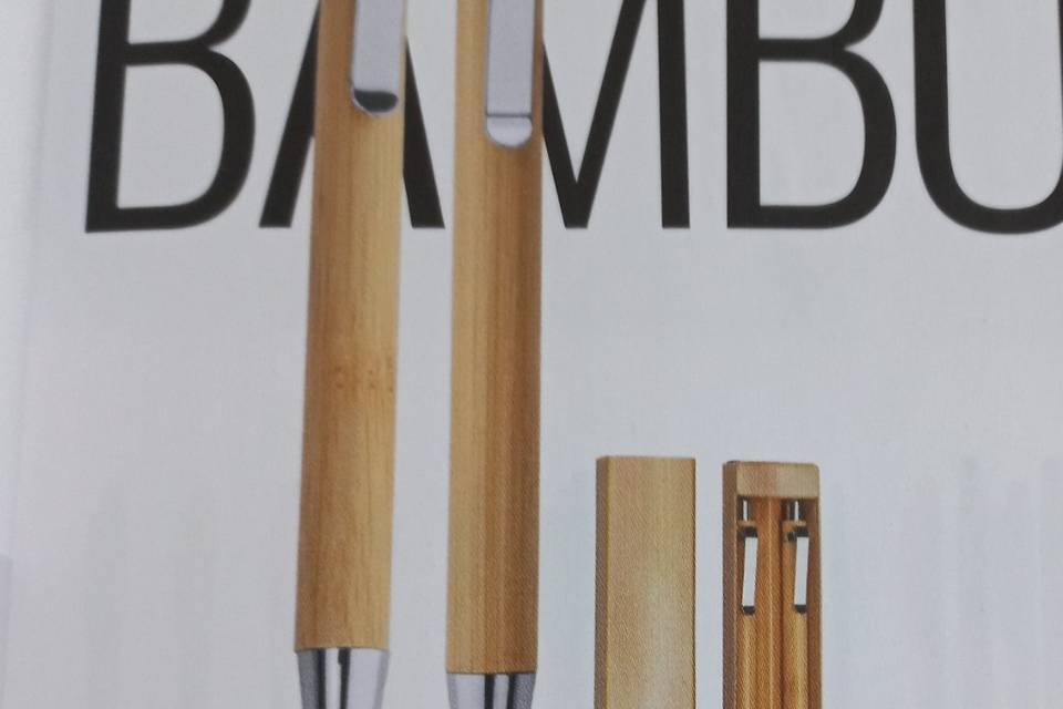 Canetas em bambu