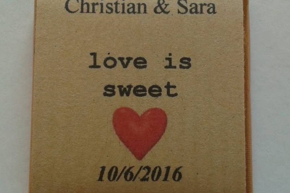 Papel reciclado Amor doce